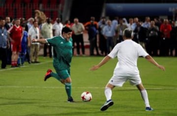 El Pibe y Maradona, fútbol y magia en la cancha