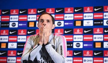 Paris Saint-Germain's German coach Thomas Tuchel