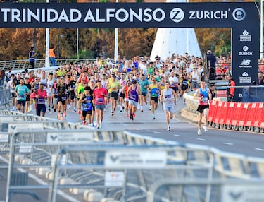  380 atletas de élite y 36.000 populares, primero de los récords batidos este domingo.
