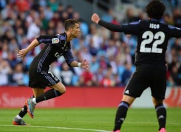 0-1. Cristiano Ronaldo celebró el primer gol.