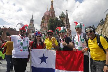 Aficionados de todo el mundo ya están en Moscú para disfrutar del Mundial 2018.



