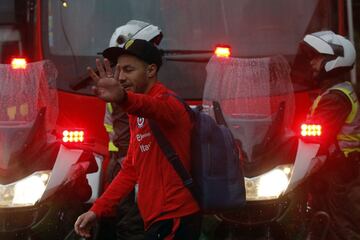 La llegada de la Roja tras el subcampeonato en Rusia