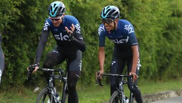 Chris Froome y Egan Bernal