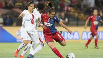 Medell&iacute;n y Am&eacute;rica en la final de la Liga Femenina 2019.