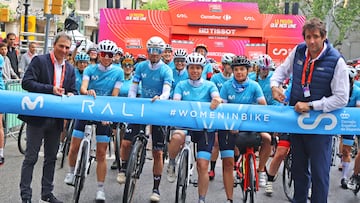 Women In Bike brilla en el inicio de La Vuelta Femenina en Barcelona