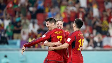 23/11/22 PARTIDO FASE DE GRUPOS MUNDIAL QATAR 2022 
ESPAÑA - COSTA RICA 
ALEGRIA GOL 7-0 ALVARO MORATA  CATAR 2022 ALEGRIA