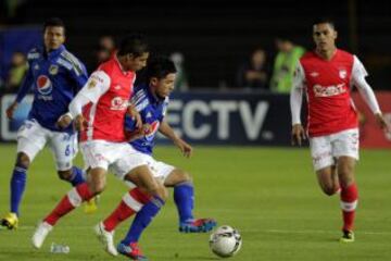 Clásico 2012. Botello jugador de Millonarios puso a sufrir a la hinchada de Santa Fe. 3-4 ganaron los cardenales