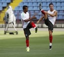 Cristiano Ronaldo encabeza el entrenamiento de Portugal