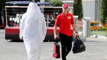 Mick Schumacher en Yas Marina.