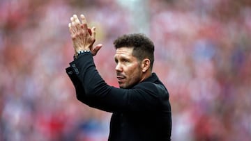 Diego Pablo Simoene, entrenador del Atlético de Madrid.