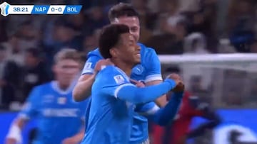El golazo escandaloso de Neres para darle la Supercopa al Nápoles que se va a ver en todo el mundo