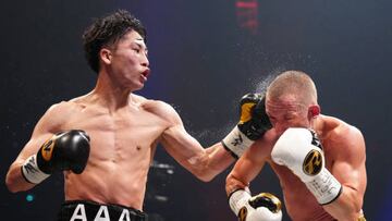 Naoya Inoue y Paul Butler en el combate unificatorio.