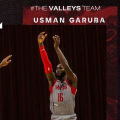 Garuba domina en la G-League: doble-doble y tapón ganador