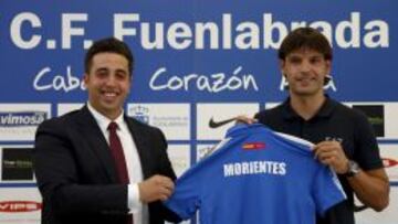 Fernando Morientes, en su presentaci&oacute;n como t&eacute;cnico del Fuenlabrada.