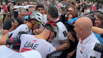 Emocionante momento entre Ayuso y Soler tras ganar la etapa: vean la escena