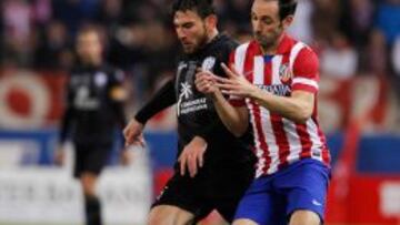 Juanfran, frente al Levante.