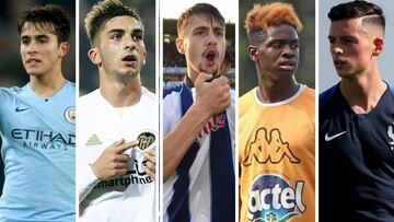 EricGarcía, Ferrán Torres, Vieira y Casqueret y Solet.