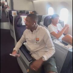 Dembélé aterrizó en Las Vegas, pero el equipo no se entrenó