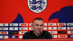 Rooney, en la rueda de prensa.