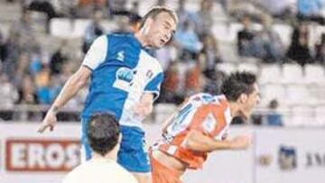 <b>IGUALADO. </b>El Lorca salió victorioso en un mal partido que decidió una jugada de Ramos.