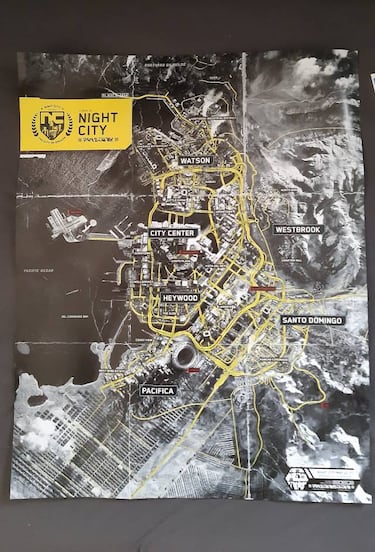 Así será el mapa completo de Cyberpunk 2077; barrios, carreteras y más