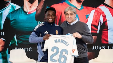 05/02/26 REAL ZARAGOZA ACTO PRESENTACION NUEVO JUGADOR
Mawuli Mensah Txema Indias