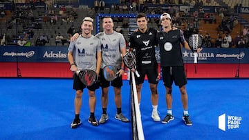 Gal&aacute;n y Lebr&oacute;n y Navarro y Di Nenno en la final de Lugo.