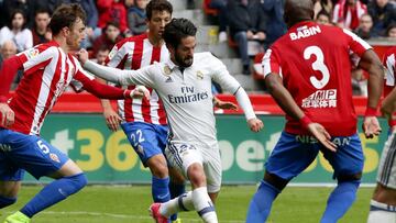 Isco permitió esquivar un pinchazo en Gijón con dos goles.