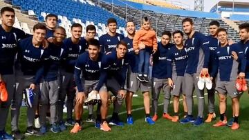 Niño iraní fanático de Vidal visitó la práctica de la UC