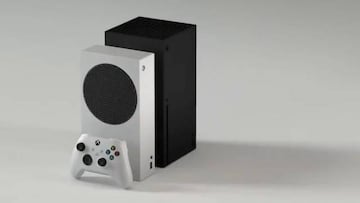 Xbox Series S (delante) y Xbox Series X (detrás)