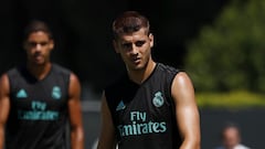 Morata contin&uacute;a entrenando en UCLA con el Madrid.