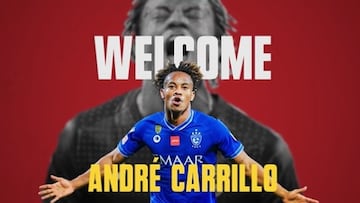 André Carrillo se une a Al-Qadisiyah de la Segunda División de Arabia Saudí 