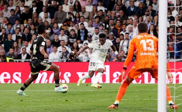 Tras un pase atrás en el área de Vinicius, Marco Asensio anotó el 1-0 del partido.