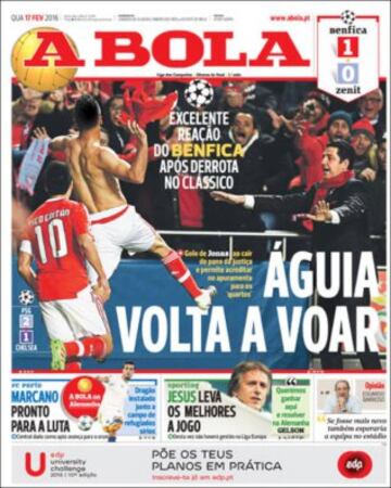 Portadas de la prensa mundial