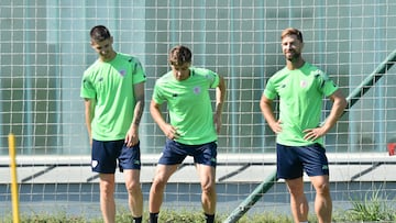 02/08/2022 ENTRENAMIENTO ATHLETIC DE BILBAO SANCET PETXARROMAN YERAY 02/08/22 PRETEMPORADA 