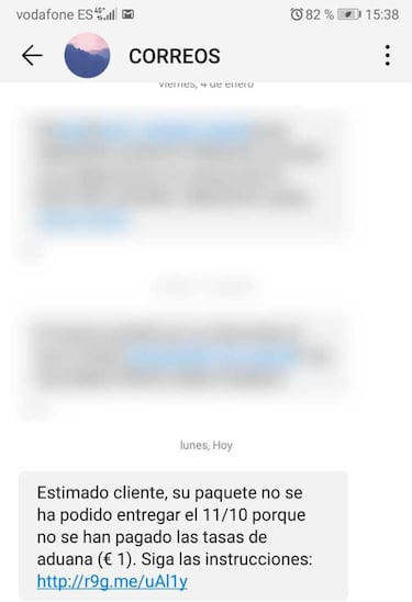 Cuidado con este timo de Correos por SMS para robar datos bancarios