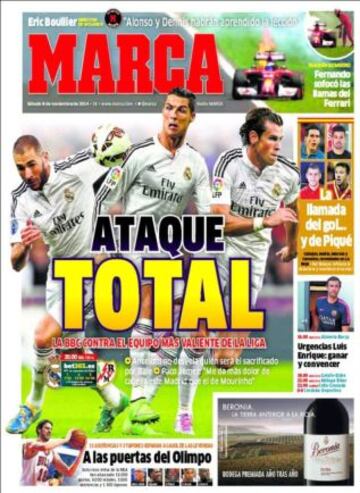 Portadas de la prensa deportiva