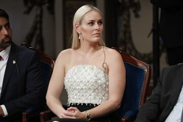 Lindsey Vonn durante la ceremonia de entrega de los Premios Princesa de Asturias 2019 en el Teatro Campoamor.