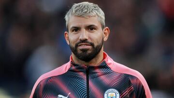 Soccer Football - Premier League - Crystal Palace v Manchester City - Selhurst Park, London, Britain - October 19, 2019  Manchester City&#039;s Sergio Aguero before the match     REUTERS/Ian Walton  EDITORIAL USE ONLY. No use with unauthorized audio, video, data, fixture lists, club/league logos or &quot;live&quot; services. Online in-match use limited to 75 images, no video emulation. No use in betting, games or single club/league/player publications.  Please contact your account representative for further details.