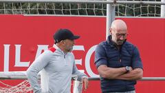 Sampaoli y Monchi.