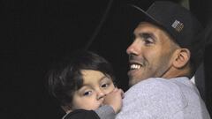 Carlos Tevez presenció el debut de Boca ante Olimpo