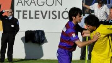 <b>POLÉMICA. </b>El Huesca se queja del arbitraje de Hevia Obras.