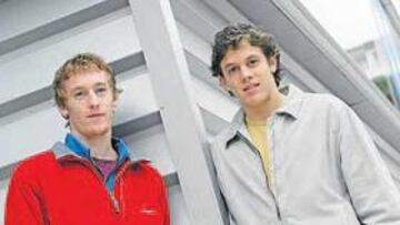 <b>PAREJA DE MODA. </b>Zurutuza y Elustondo, ayer en Zubieta.