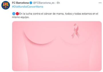 El mundo del deporte se tiñe de rosa en el #DiaMundialdelCancerdeMama