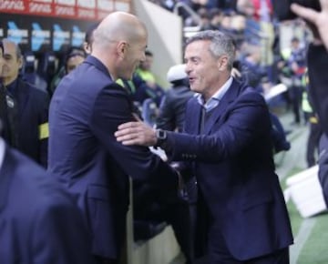 Zinedine Zidane y Fran Escribá.