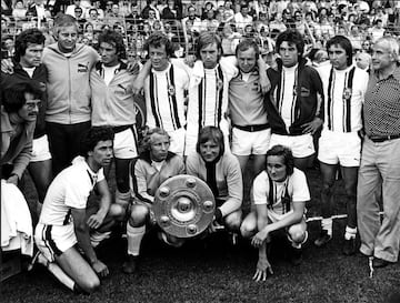 El equipo de la ciudad al oeste de Alemania cierra la lista con cinco t¨ªtulos ligueros conseguidos en 1970, 1971, 1975, 1976 y 1977.