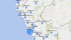 Mapa de casos por coronavirus por departamento en Perú: hoy, 25 de abril