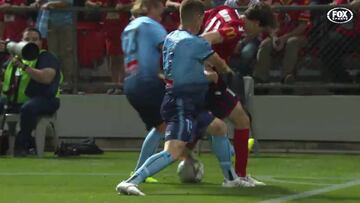 El regate que se vio en la liga australiana y colecciona 'me gusta' en Twitter