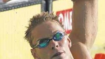 <b>DE PELÍCULA. </b>El agua y las gafas intensamente azules, la musculatura mutante: Cíclope Schoeman.