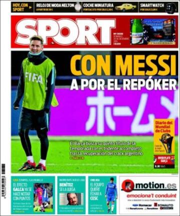 Portadas de la prensa mundial